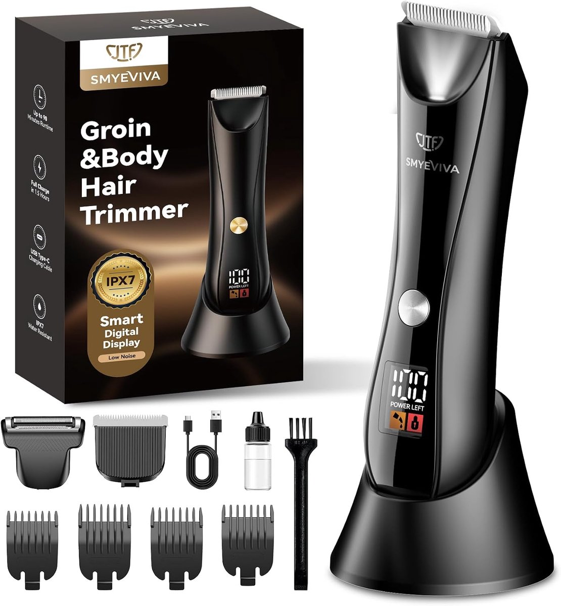 JTF Intiem scheerapparaat Body Groomer Shaver Trimmer voor mannen Lichaamshaartrimmer Scheerapparaat Heren Intiem - ShopVlot