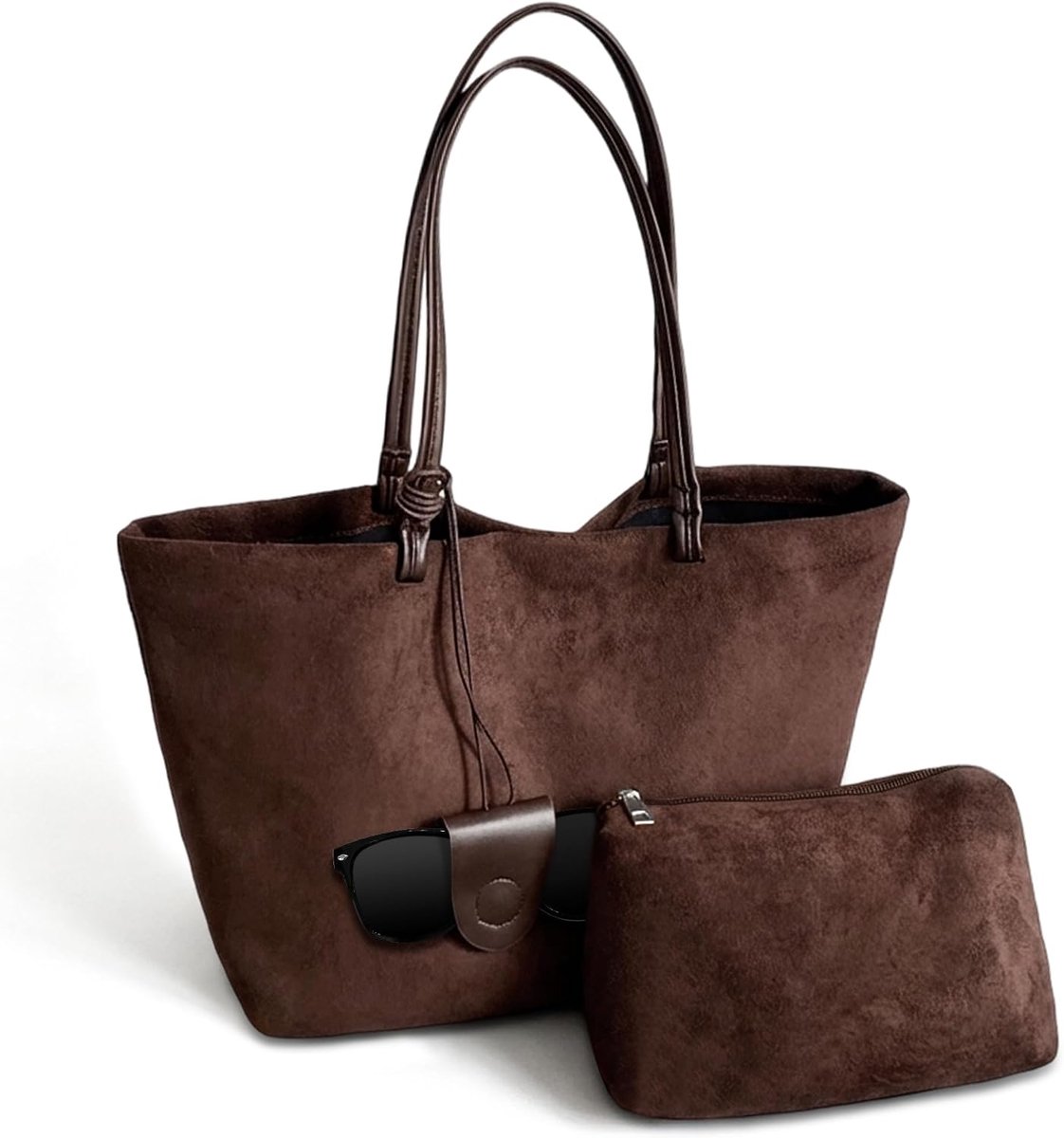 Y2K Women's Shoulder Bag, Large Suede Bag, Shopper, Tote Bag, Shoulder Bag, Handbag, Crossbody Bag, Vintage Bag, Y2k - ShopVlot