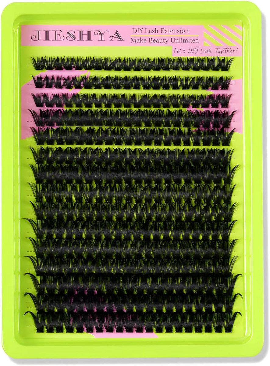 Wimperextensions cluster 15R-60D - individuele wimpers - voor natuurlijke en dramatische looks - DIY thuis - ShopVlot