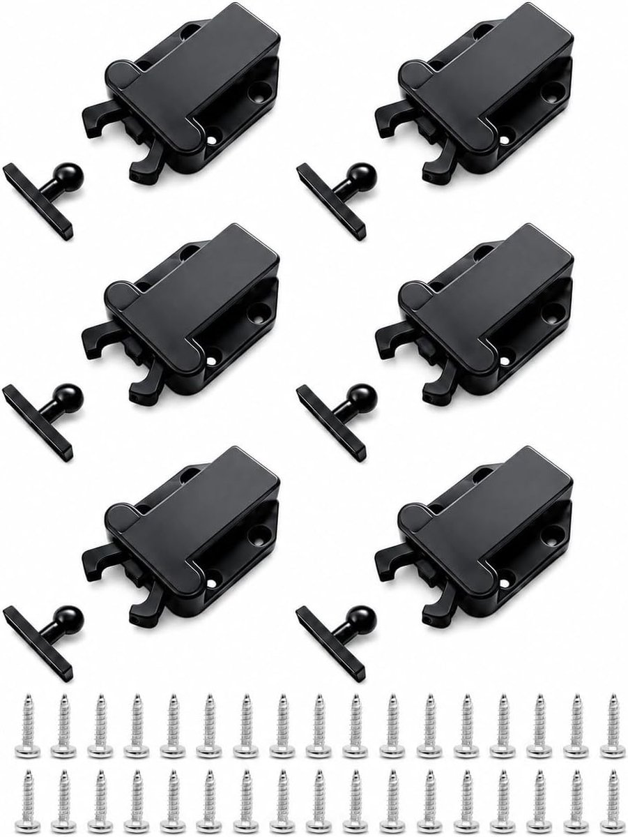 Deursluiters met aanraking vrijgave - 6 sets voor meubels - automatische deuropening - eenvoudig te installeren - ShopVlot