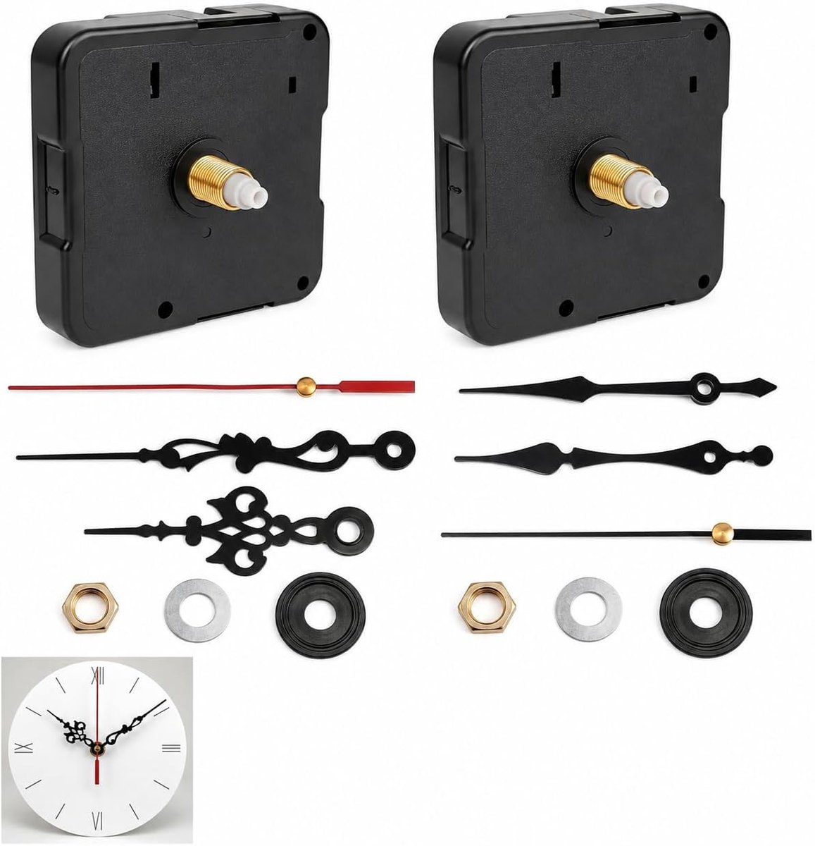 Wandklok Mechanisme - Klassieke Quartz Beweging - Stabiele Tijdweergave - Ideaal voor Decoratieve Klokken - ShopVlot