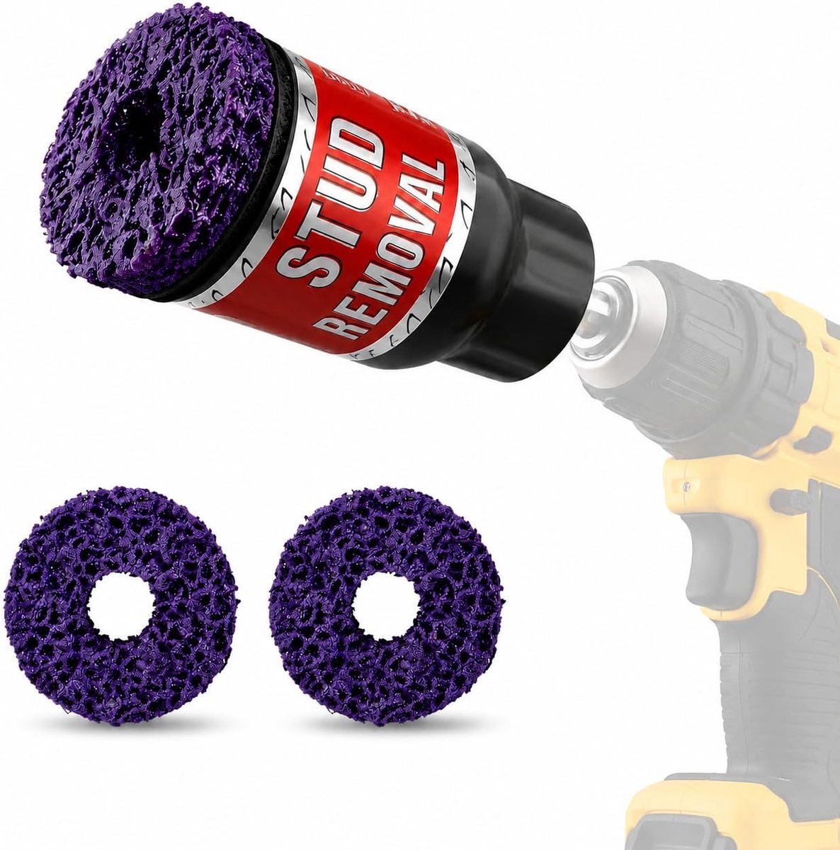 Roestverwijdering gereedschap - Professioneel staal - Schoonmaaksysteem voor 1/2 inch slagschroevendraaiers - ShopVlot