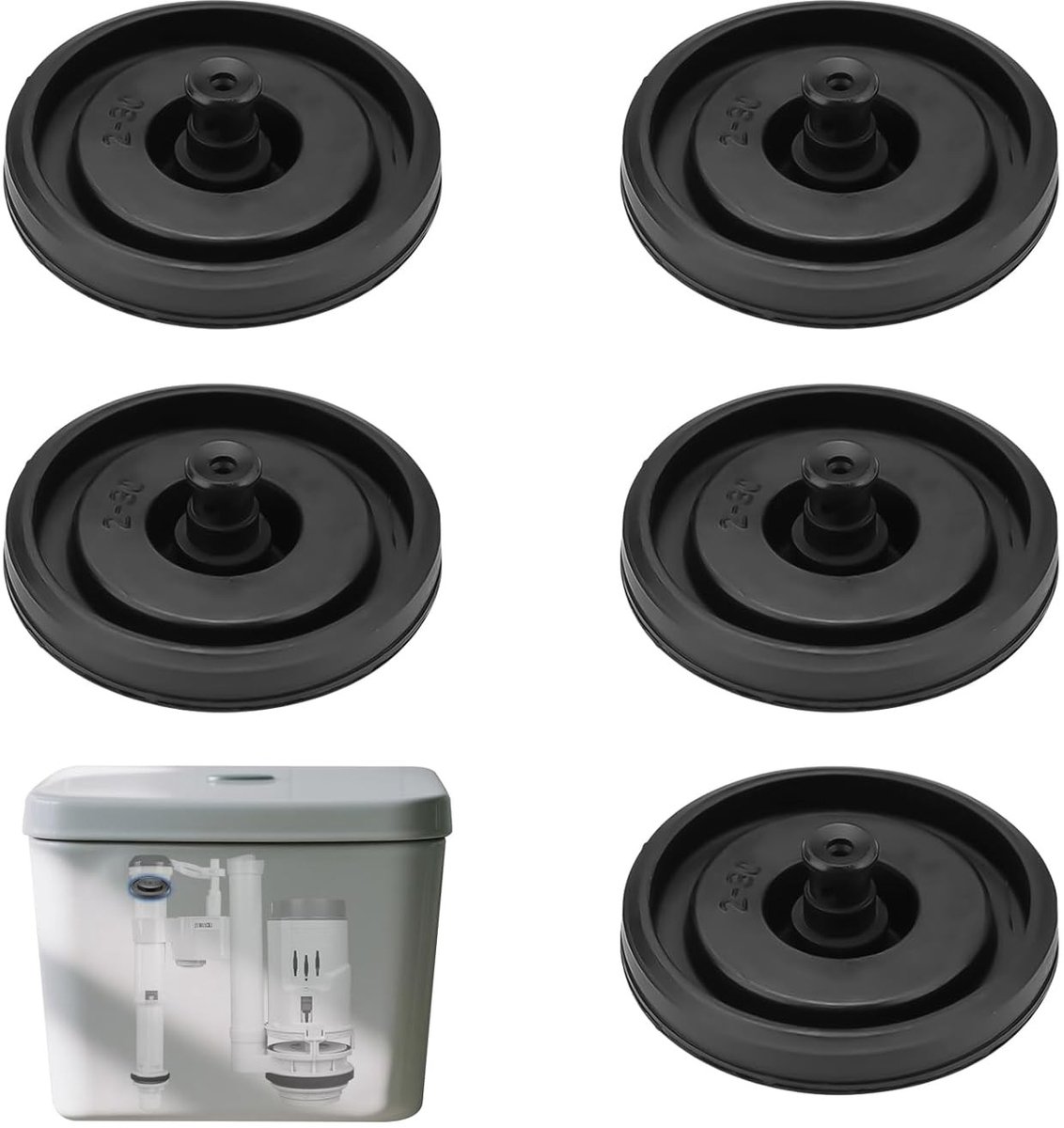 Toilet vulklep afdichtingen voor modellen 200, 400 en 747, vervangingskleppen voor toilettank, waterdichte afdichting en vulmechanisme
