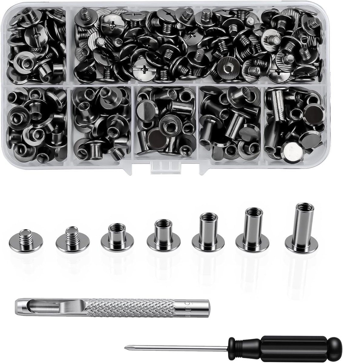 Chicago schroeven 120 sets - M5 x 4/5/6/8/10/12mm - hoogwaardig staal - ideaal voor reparatie - ShopVlot
