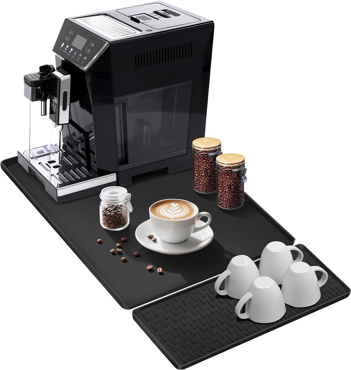 Koffiemat 60 x 40 cm - Antislip siliconen - Hittebestendig - Veilig voor koffiemachine - ShopVlot