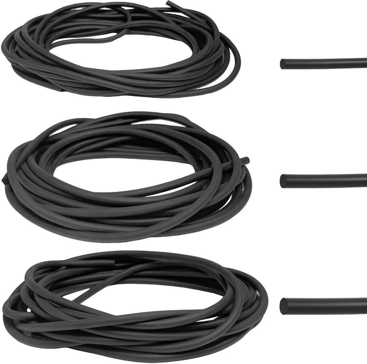 Voegselkoord rond PE 3 rollen 0.236/0.197/4mm x 6m zwart - EPDM rubber - perfect voor voegen en scheuren - ShopVlot