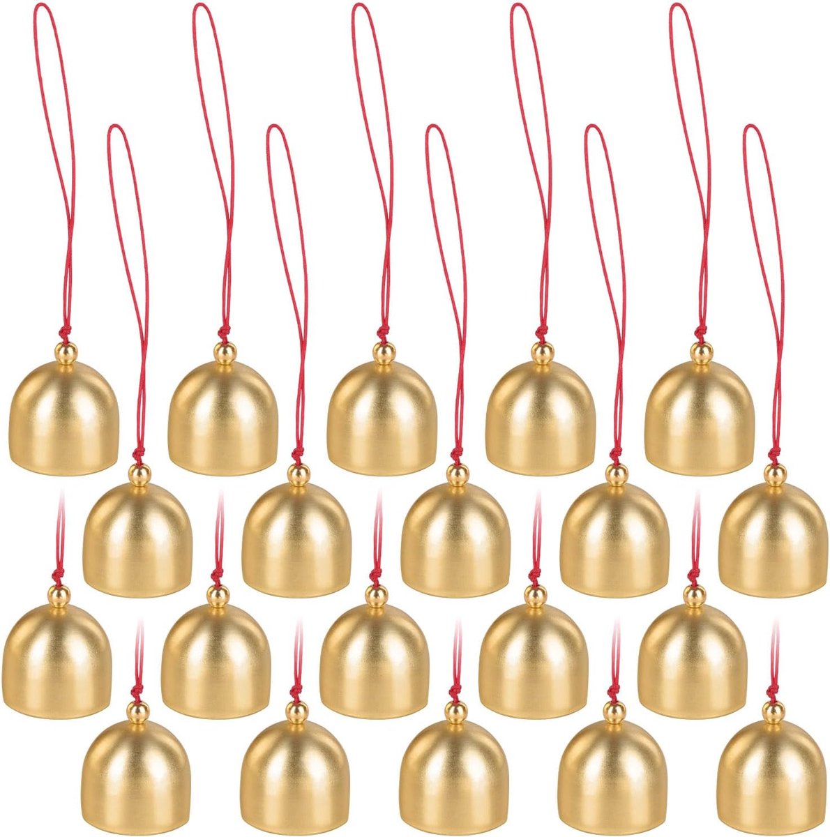 Hangende bel 2,8 cm - gouden legering - vrolijk geluid - perfecte decoratie voor feestdagen - ShopVlot