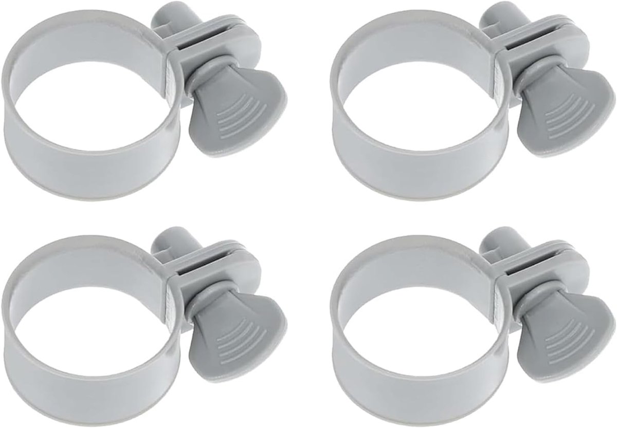 Slangklemmen 32-38 mm - Verstelbaar kunststof - Voor zwembadpomp en filter - Voorkomt lekkage - ShopVlot