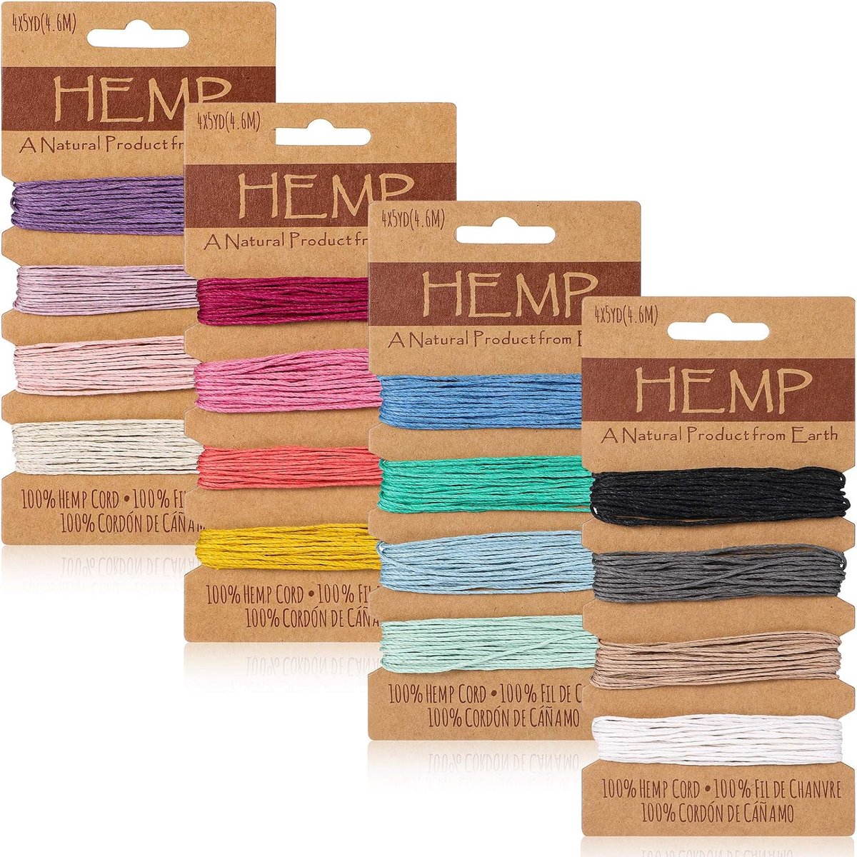 Flaxkoord 1 mm - 16 Kleuren - Natuurlijk Touw - Perfect voor Handgemaakte Armbanden en Sleutelhangers - ShopVlot