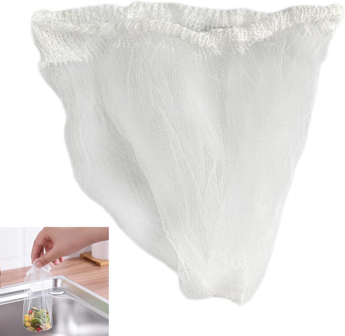 Kitchen sink filter for single use, prevents dirt from entering the drain and causes clogging clean and practical - ShopVlot