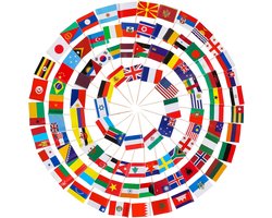 Zopeal 100pcs Different Countries Flag Toothpicks World Flags Cocktail Sticks Double Sided Print Assorted Food Flags - ShopVlot