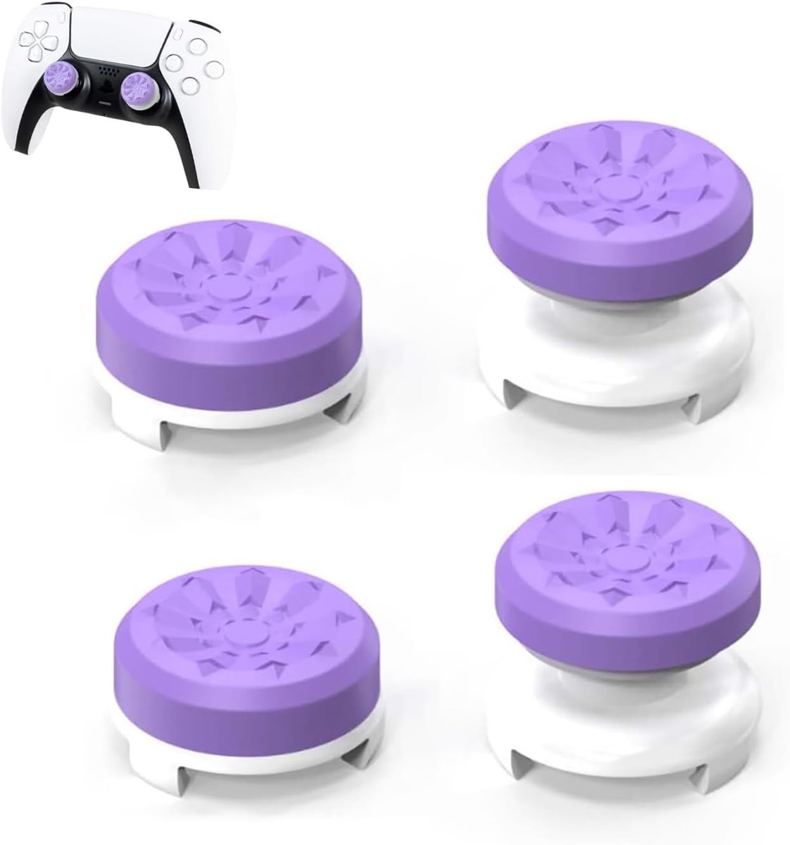 4 Pcs Thumbsticks, Thumbsticks, Silicone Thumbsticks, Caps for PS4 Controller and PS5, Improved Precision Control - ShopVlot