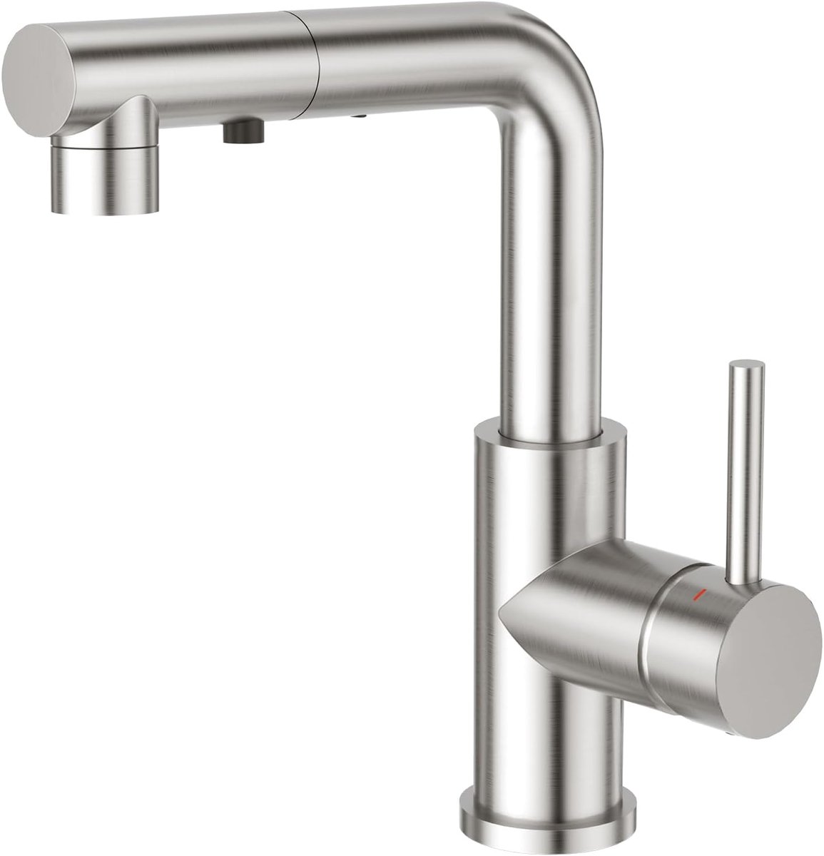 CREA Faucet Kitchen with 3 Functions Shower, 360° Rotatable High Pressure Single Lever Mixer Tap Sink Fixture Kitchen - ShopVlot