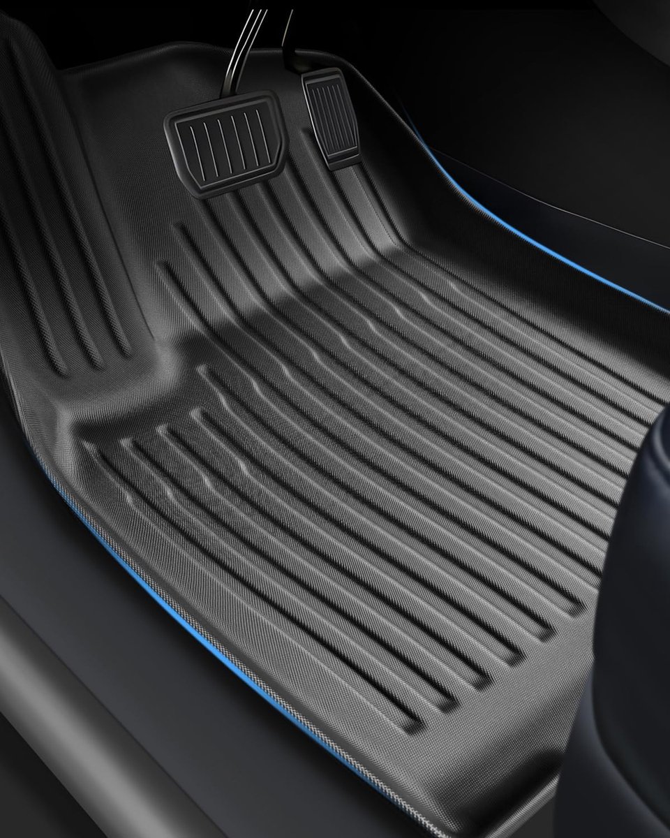(3 Pieces) TPE Floor Mats for Tesla Model Y Juniper 2025 2026 - ShopVlot