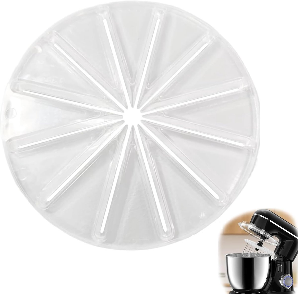 Spatbescherming voor mixer, spatbescherming, accessoires met robuuste structuur, kookgereedschap met praktisch design - ShopVlot