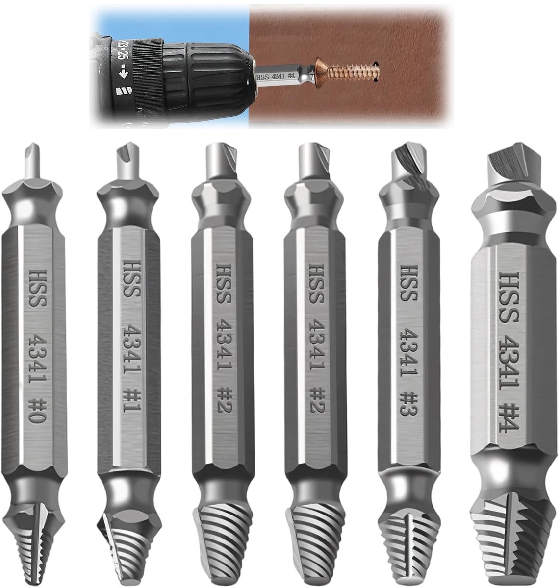Solidchoice - 6-delige set voor gebroken schroeven, multifunctionele schroevendraaierset