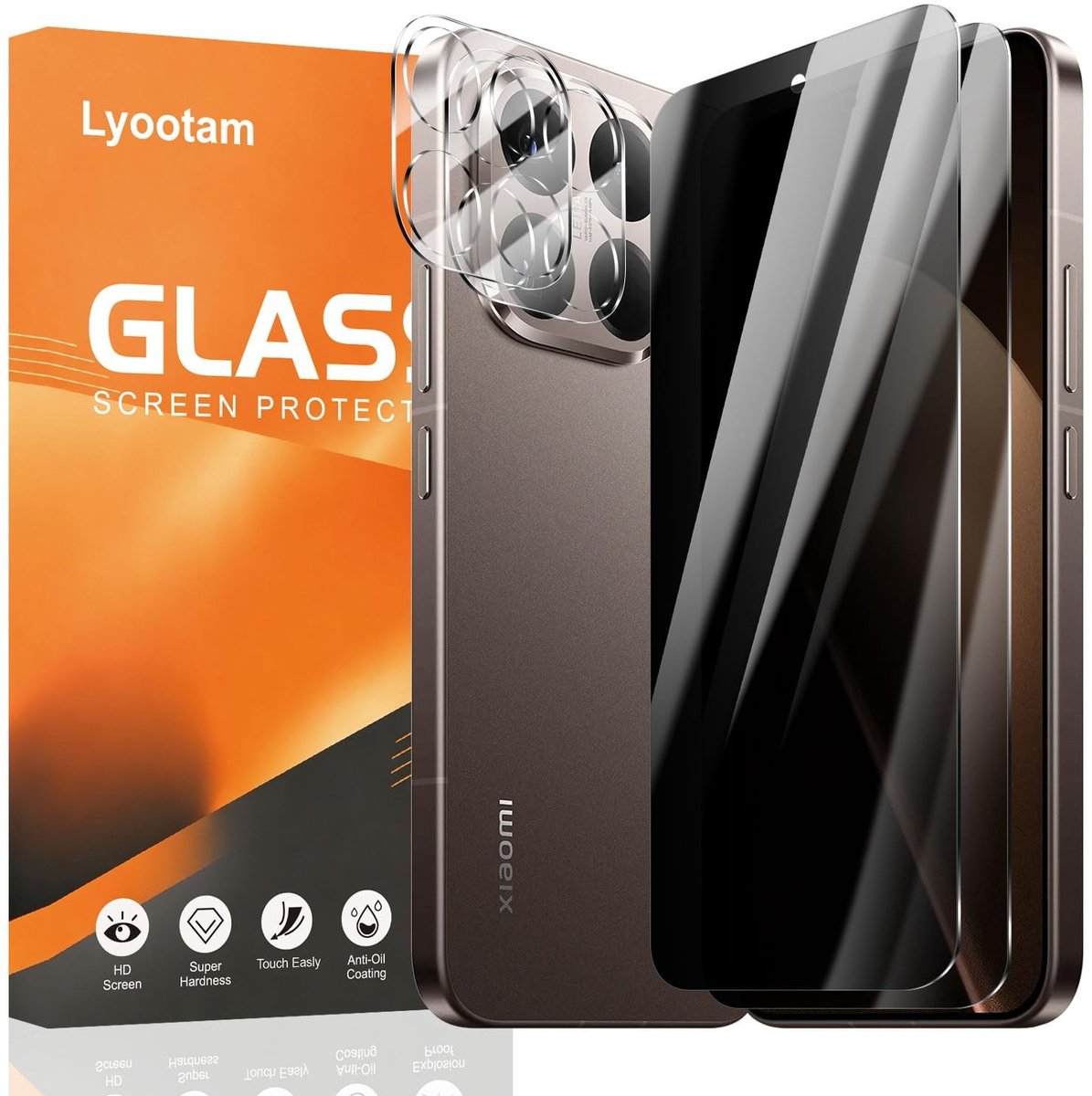 Solidchoice - 2 Stuks Privacy Screen Protectors voor Smartphones