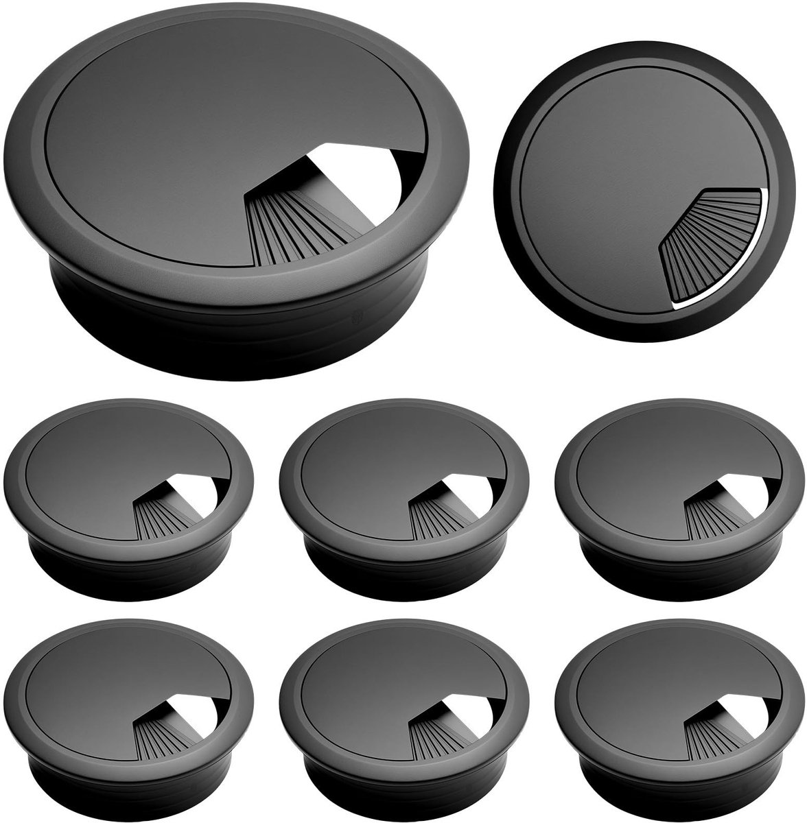 Solidchoice - Set van 8 Plastic Kabelinvoeren voor Bureau