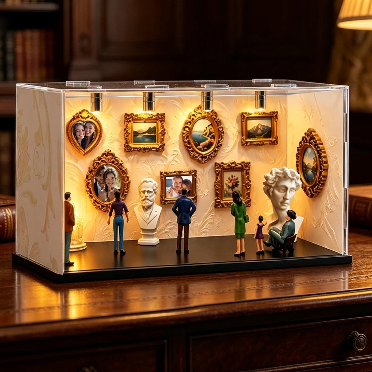 Solidchoice - DIY Mini Museum Silhouette Box met Figuren en Lijsten