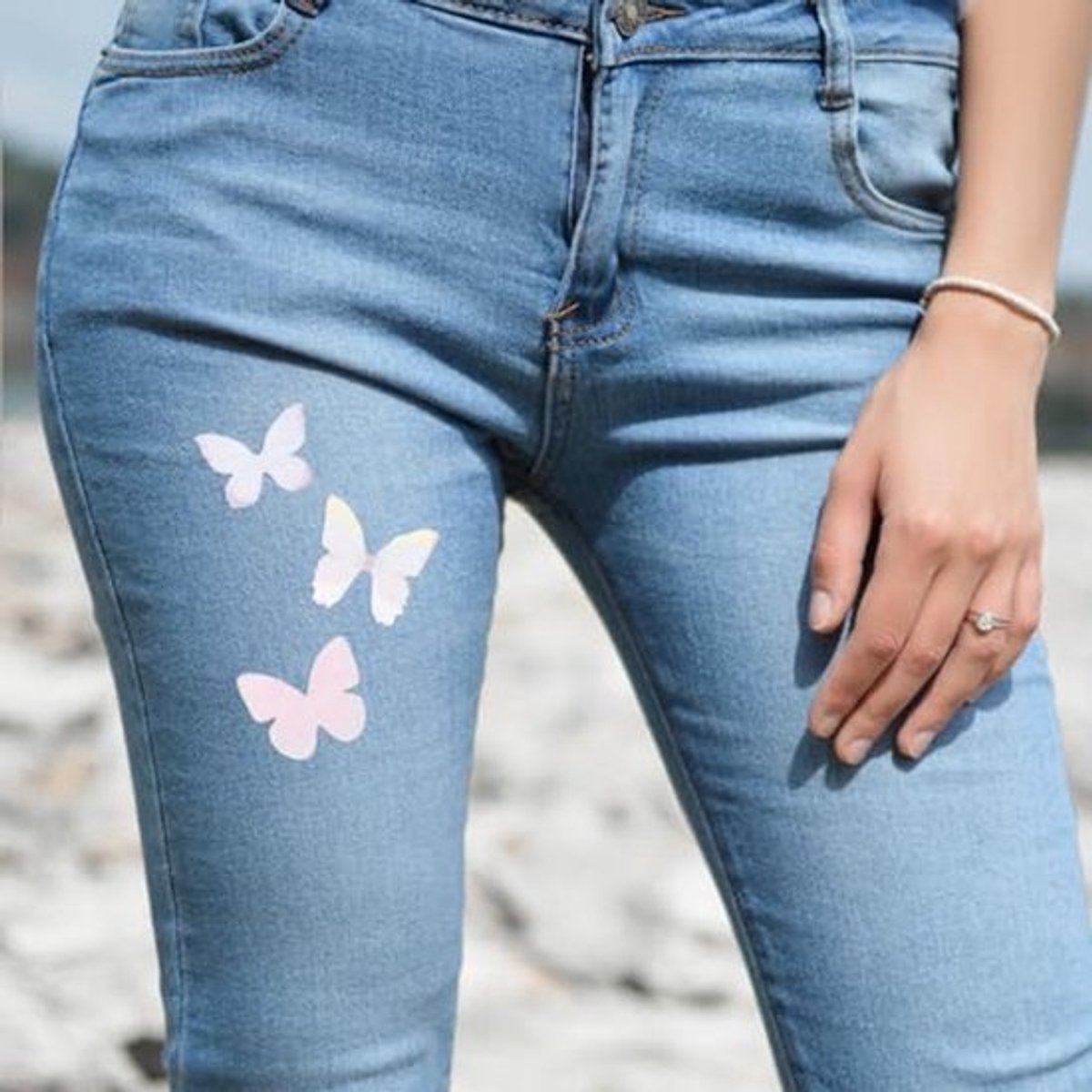 20 stuks vlinders vilt vlinder stof decoratie accessoires DIY toepassingen kleding naaien decoratie) 3cm