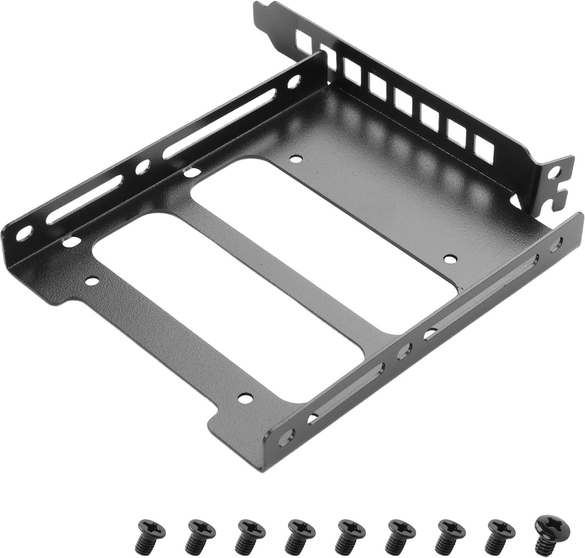 SSD Montagebeugel - Harde Schijf Houder - PC Opslag Uitbreiden - Toolless Installatie - 2.5/3.5 inch - Zwart