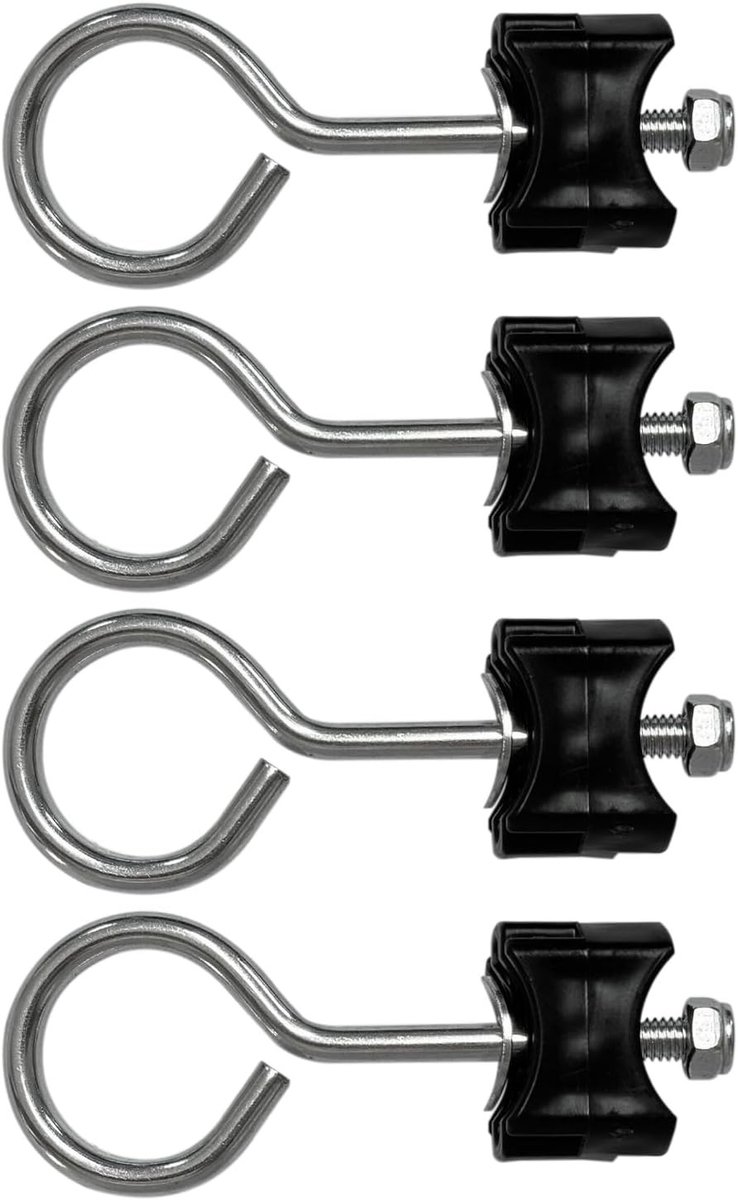 Power-trampolineschroeven - Zwart - 9,5 x 3 cm - Verzinkt Staaldraad - Voor Trampolines
