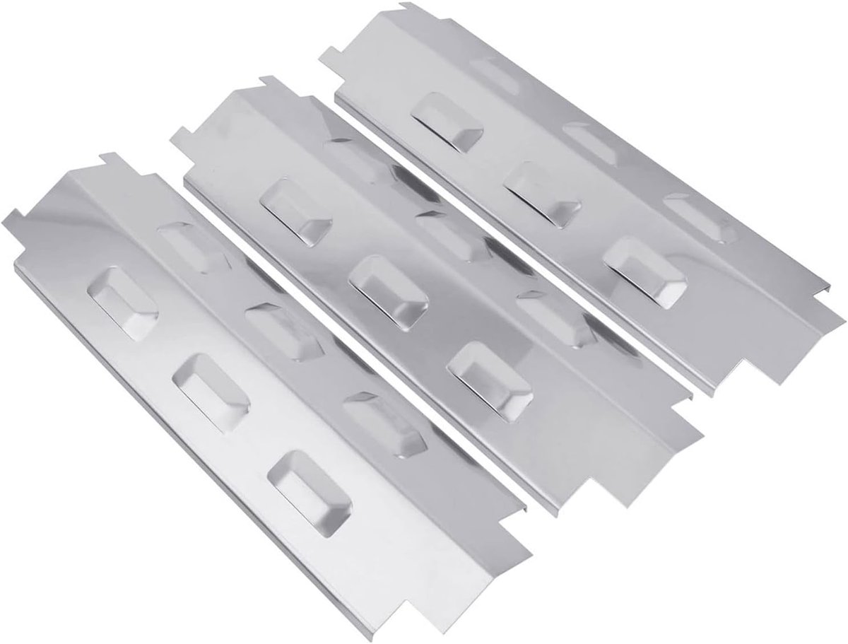 Grillplaat 37cm - RVS verwarmingsplaat - Vlamverdeler - Voor optimale smaakbeleving - ShopVlot