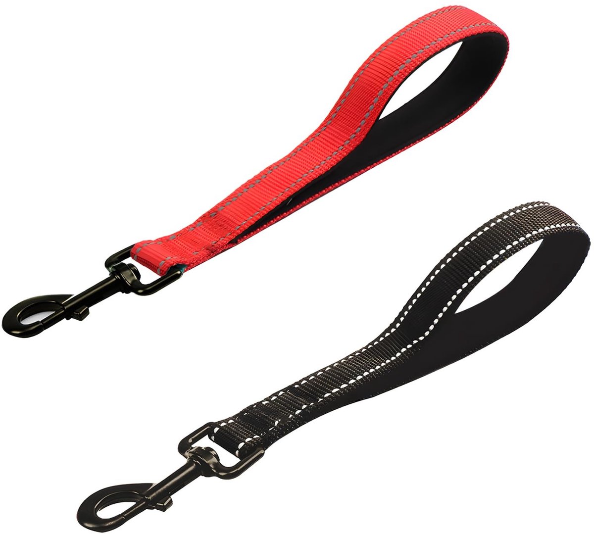 Solidchoice - 2-Pack Korte Hondenriem met Verstelbare Handgreep