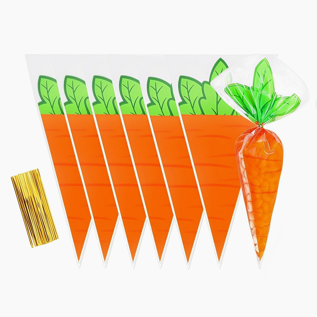 Solidchoice - 100 Stuks Snackzakjes met Twist Sluiting