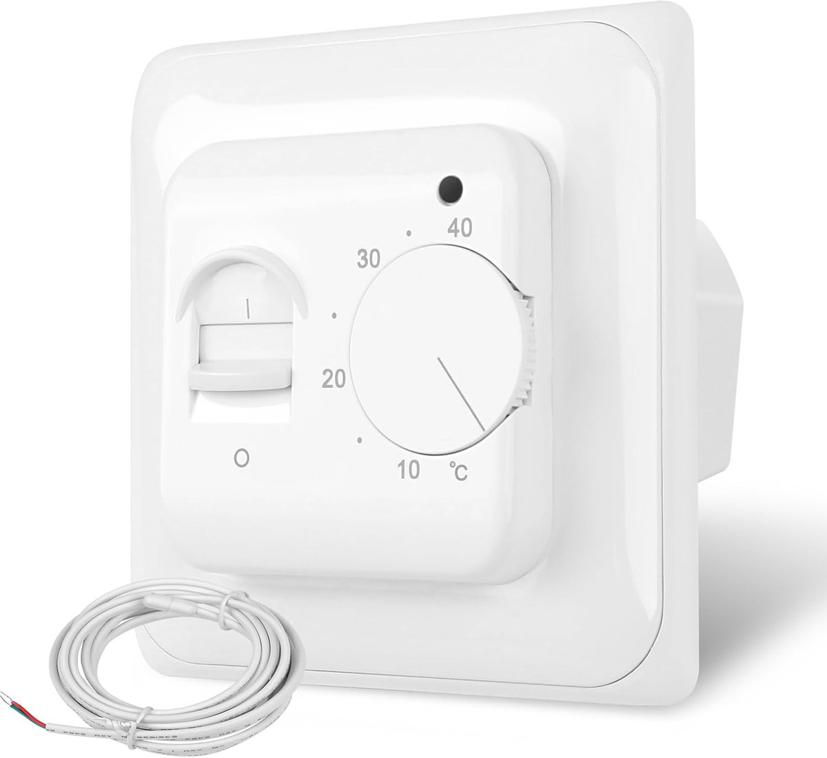 CNBINGO Digital rotary knob, built-in room thermostat with sensor, room thermostat for all types of heating, including - ShopVlot