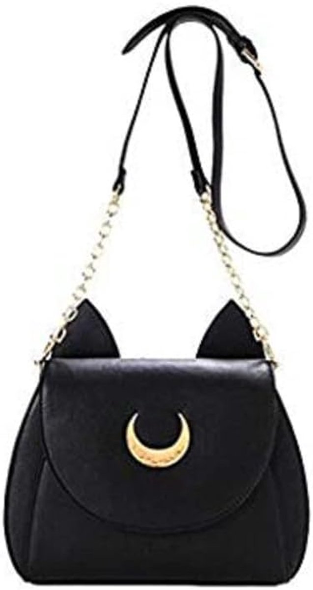PU Leather Ladies Handbag Shoulder Bag (Black) - ShopVlot