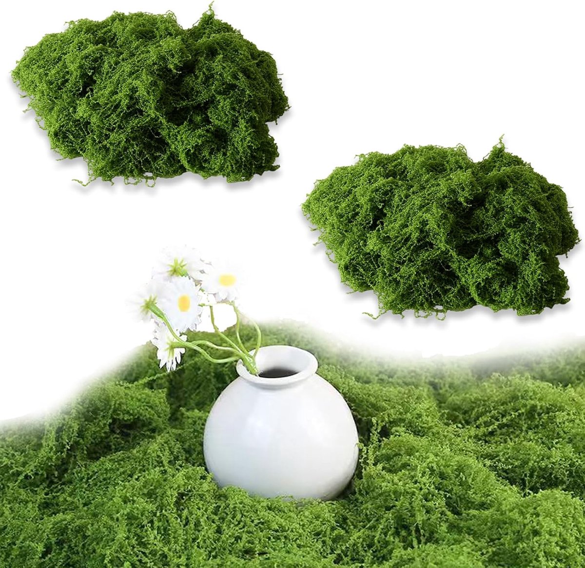Artificial Moss for Decoration, Light Green, Moss Crafts, Artificial Moss, Artificial Moss for Wall Decoration, DIY - ShopVlot