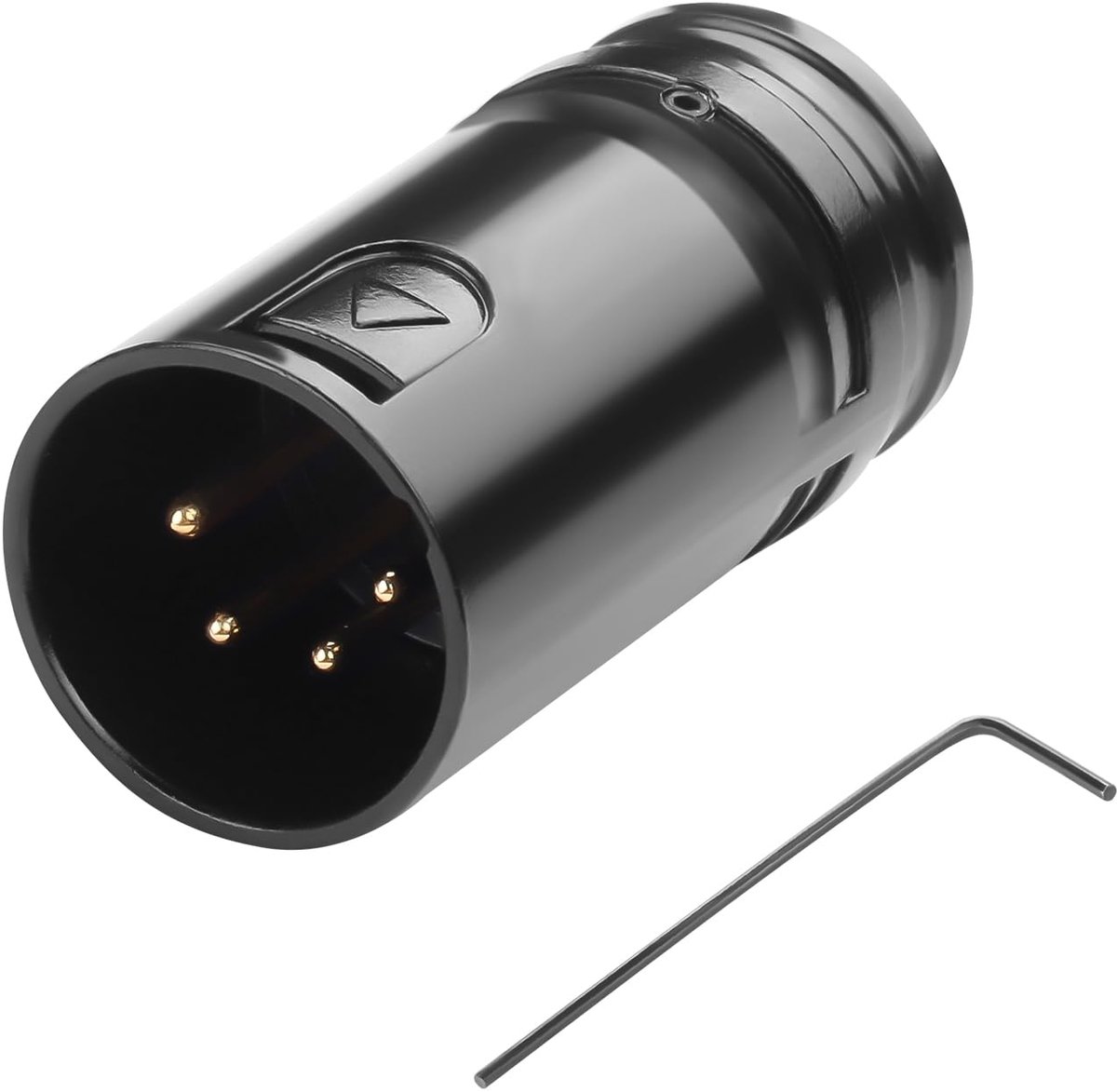 QIANRENON Compact 4 Pin XLR Solder Adapter, Adjustable 90 Degree Angle, 4 Pin XLR Plug, Thin Cable, Microphone Jack - ShopVlot
