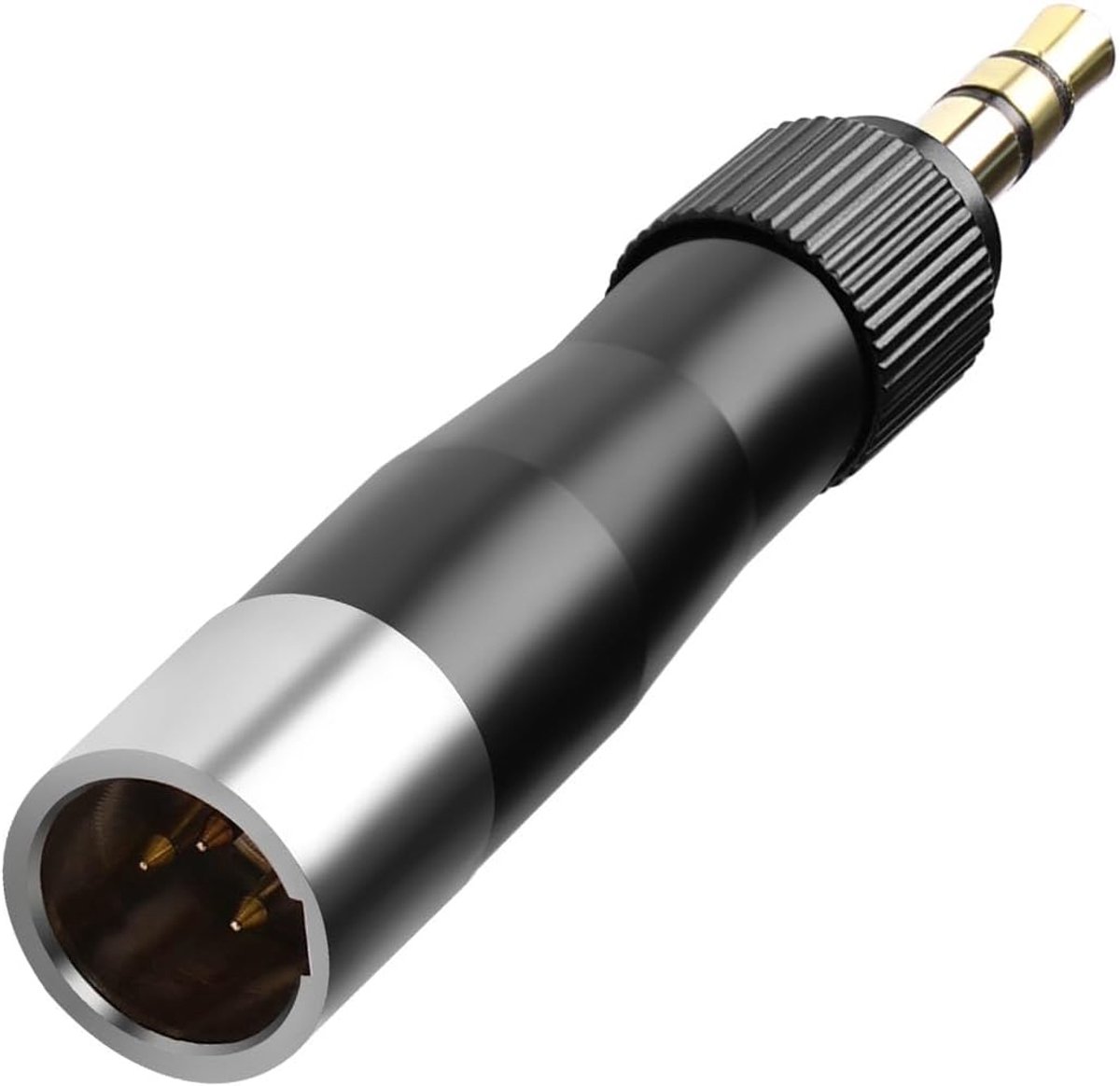 QIANRENON Mini XLR to 3.5mm Headphone Adapter - 3 Pin XLR Plug to TRS 3.5mm Plug Audio Jack for Microphone, Headset - ShopVlot