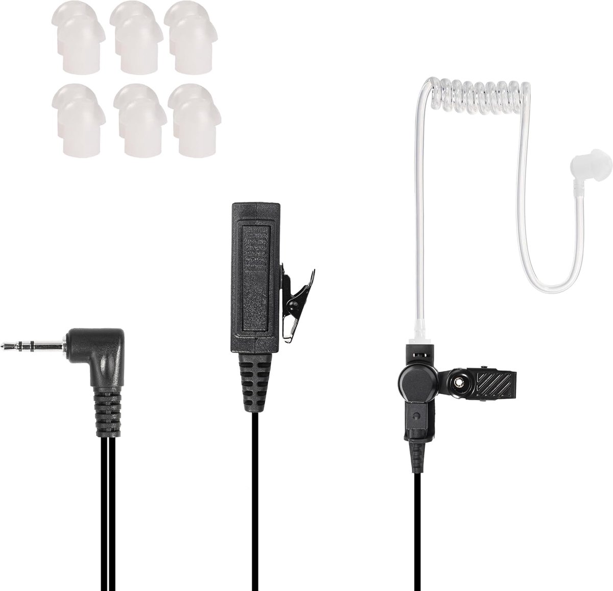 1 Pins Heavy Duty Earpiece for Motorla TLKR & TalkAbout, e.g. TLKR-T62, TLKR-T80, TLKR-T80 Extreme TLKR-T80 Hunter - ShopVlot