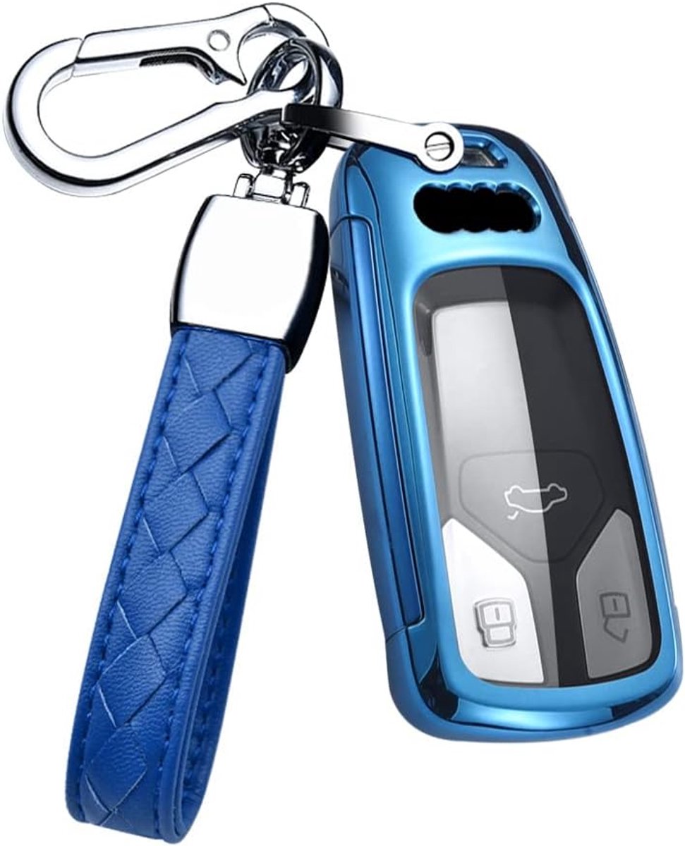 Smart Car Key Cover Suitable for Audi, Key Cover, TPU Button, Protective Cover, Silicone Protection for Audi A4 A5 A6 - ShopVlot