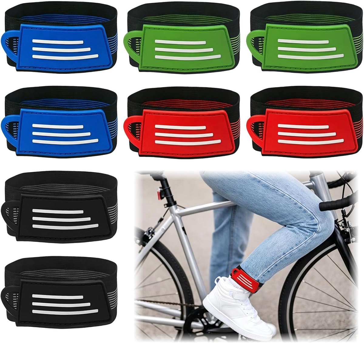 8 stuks reflectorbroekklemmen - ShopVlot