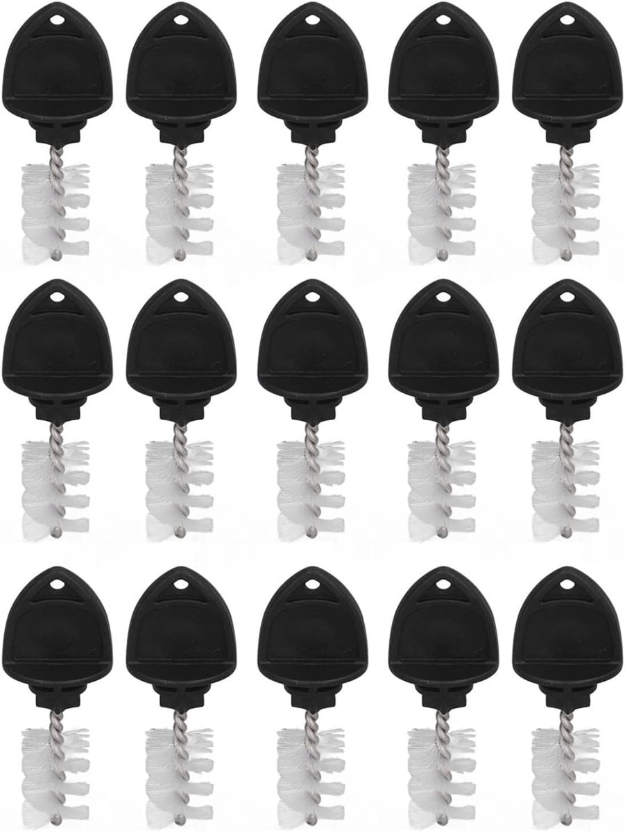 Beer Plugs Faucet Brush, 15Pcs 304 Stainless Steel ABS Beer Tap Plug Brush Beer Faucet Tap Cleaning Brush Plug Bar Tap - ShopVlot