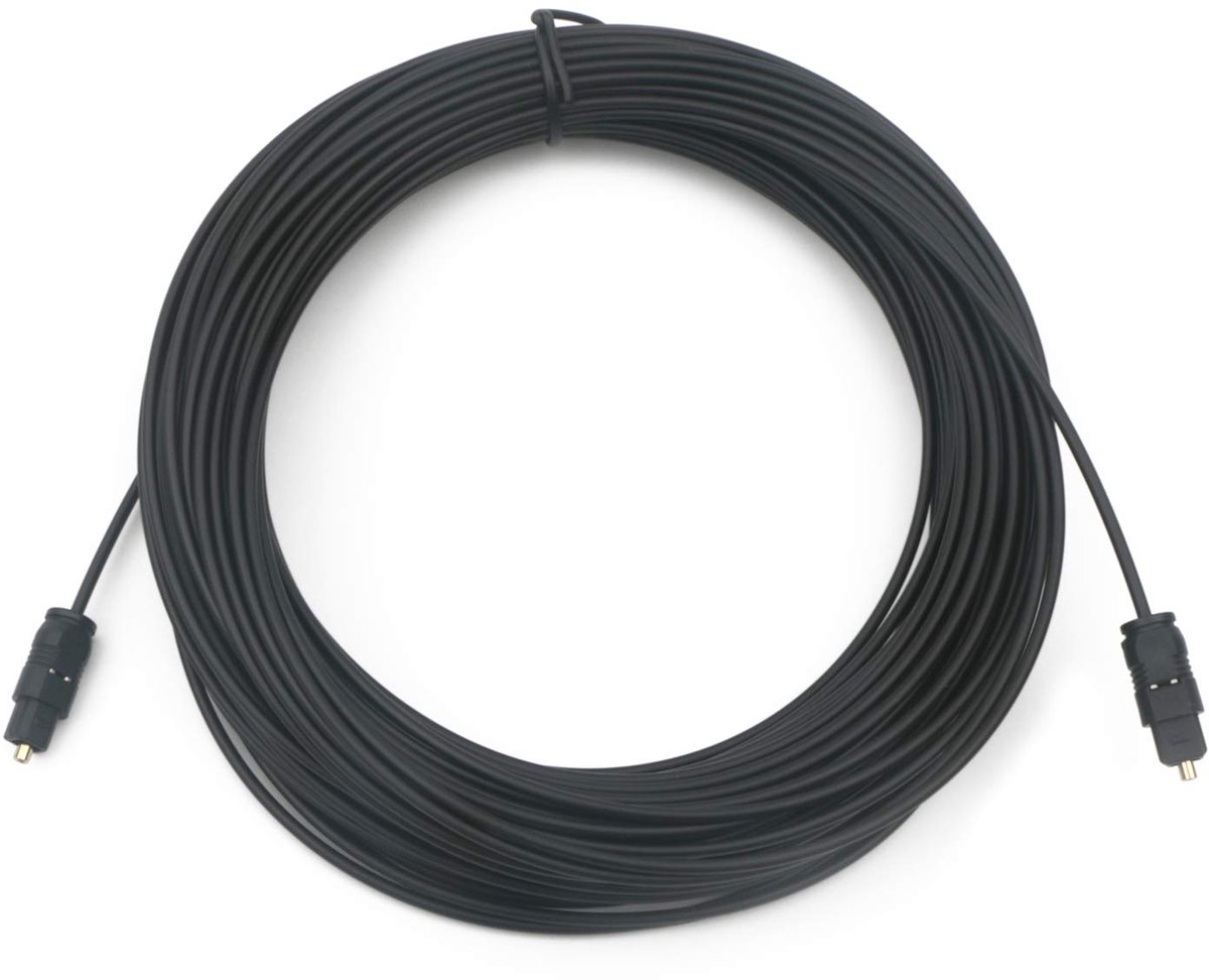 30M/95ft Black Digital Fiber Optic Audio SPDIF TosLink Cable - ShopVlot