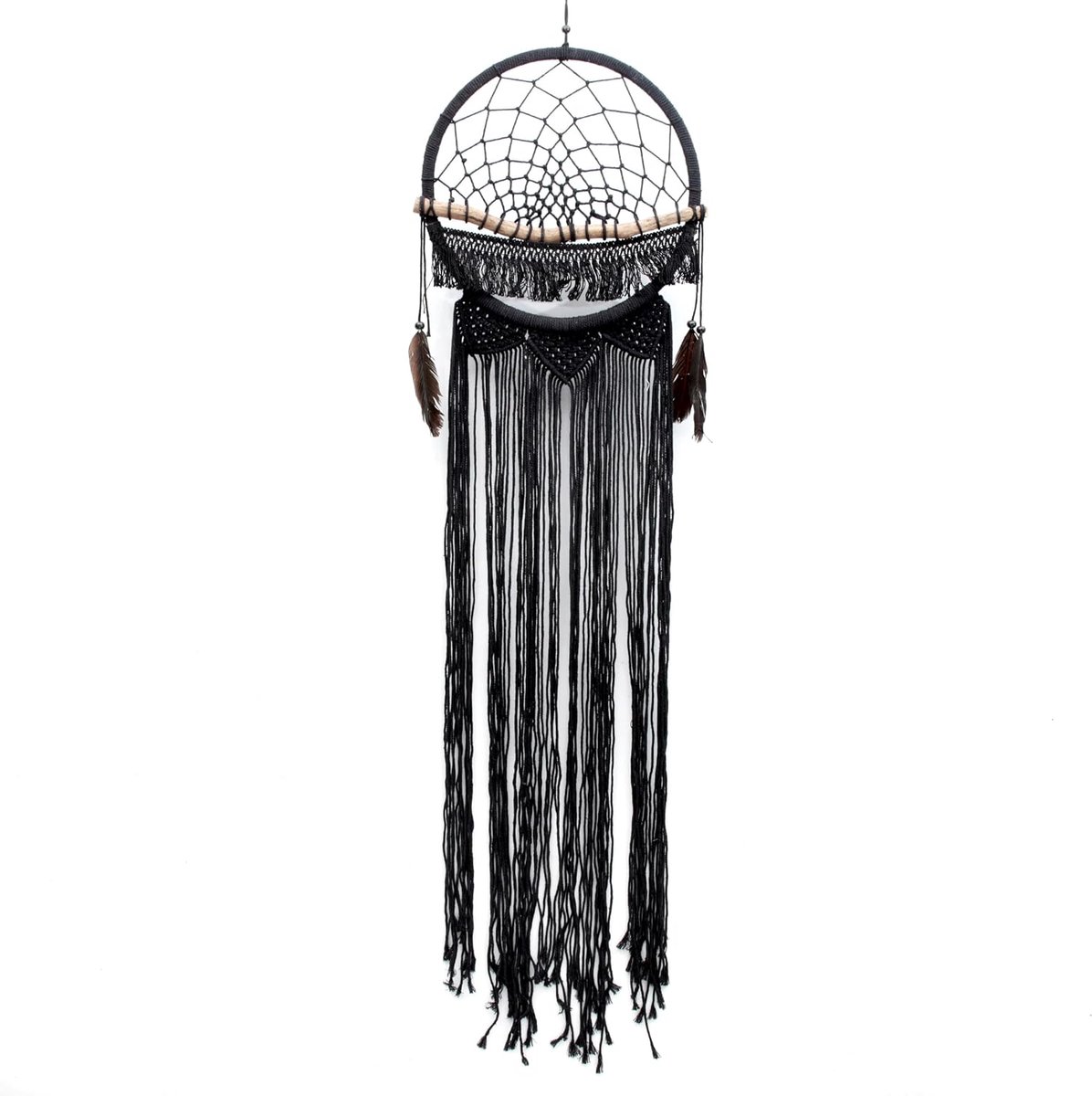 The Macrame Wood Dreamer - Black - ShopVlot