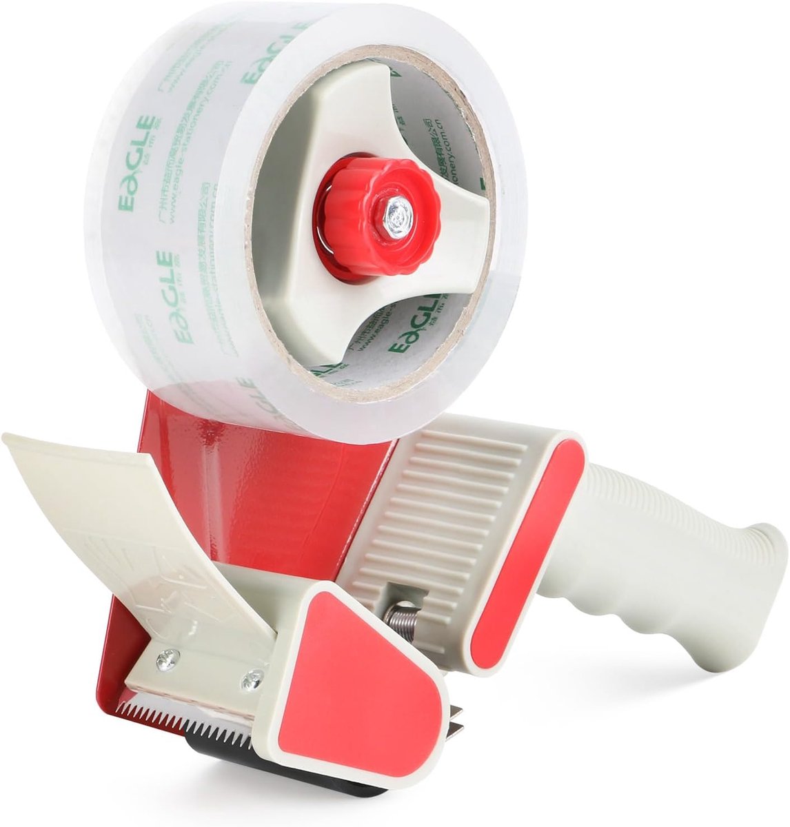 Eagle Packaging Tape Dispenser Gun for 2-Inch Wide Packing Tape, 3-Inch Inner Core Diameter, Red - ShopVlot