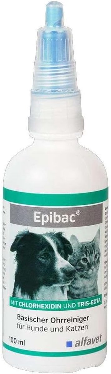 Alfavet Epibac Basic Ear Cleaner With Chlorhexidine And Tris-Edta, 100ml - ShopVlot