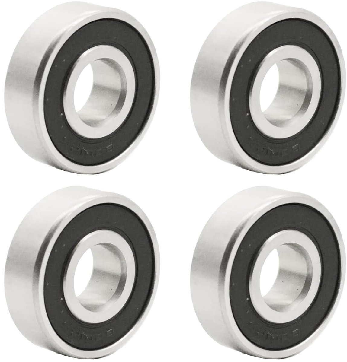 4pcs Ball Bearings 6201-2rs, Groove Ball Bearings 12 x 32 x 10 mm 6201 2rs Double Protective Chrome Alloy for DIY - ShopVlot