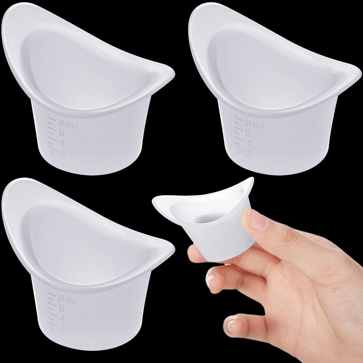 Solidchoice - Set van 3 Herbruikbare Oogspoelbekers voor Oogverzorging