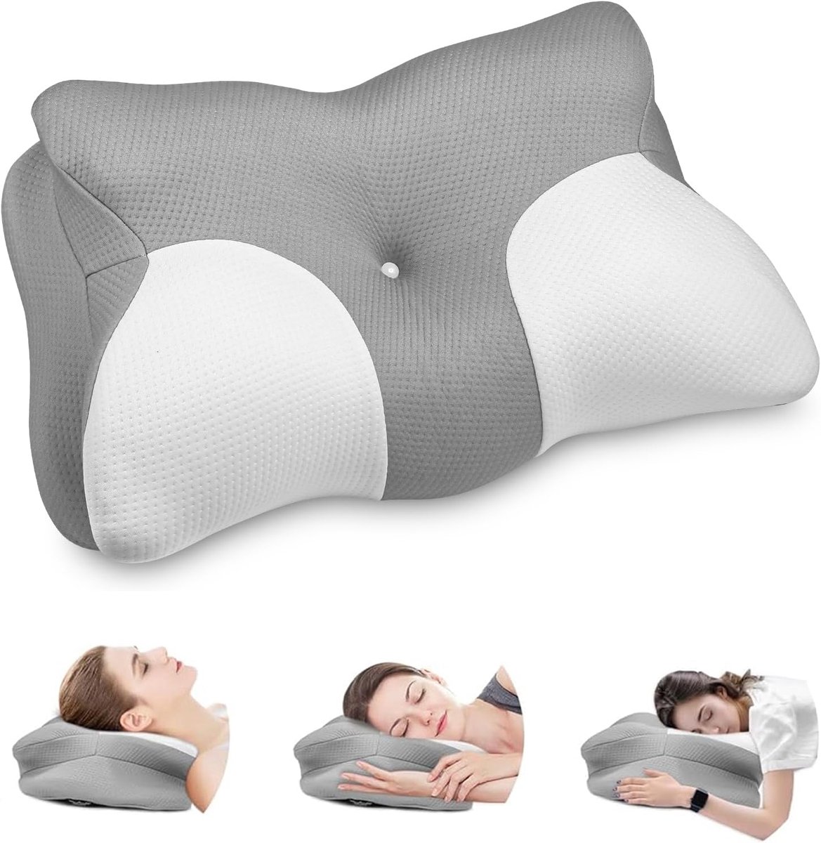 Orthopedisch kussen, ergonomisch kussen met traagschuim, neksteunkussen - ShopVlot