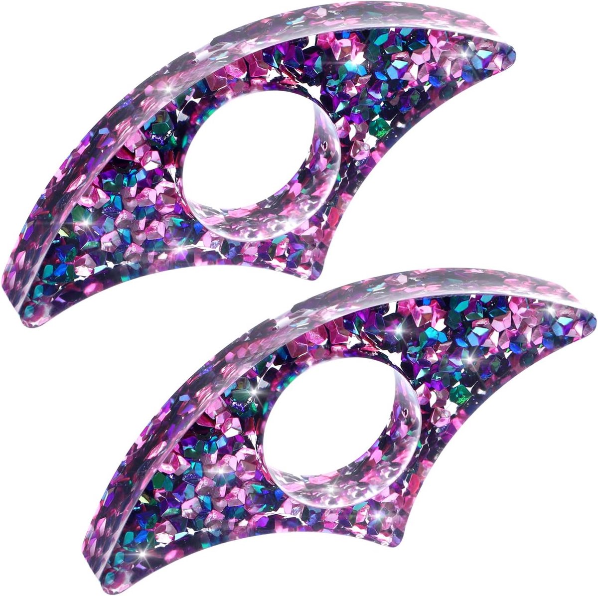 Boekenlegger met rhinestones - paarse glitter - elegante uitstraling - perfect voor boekenliefhebbers - ShopVlot