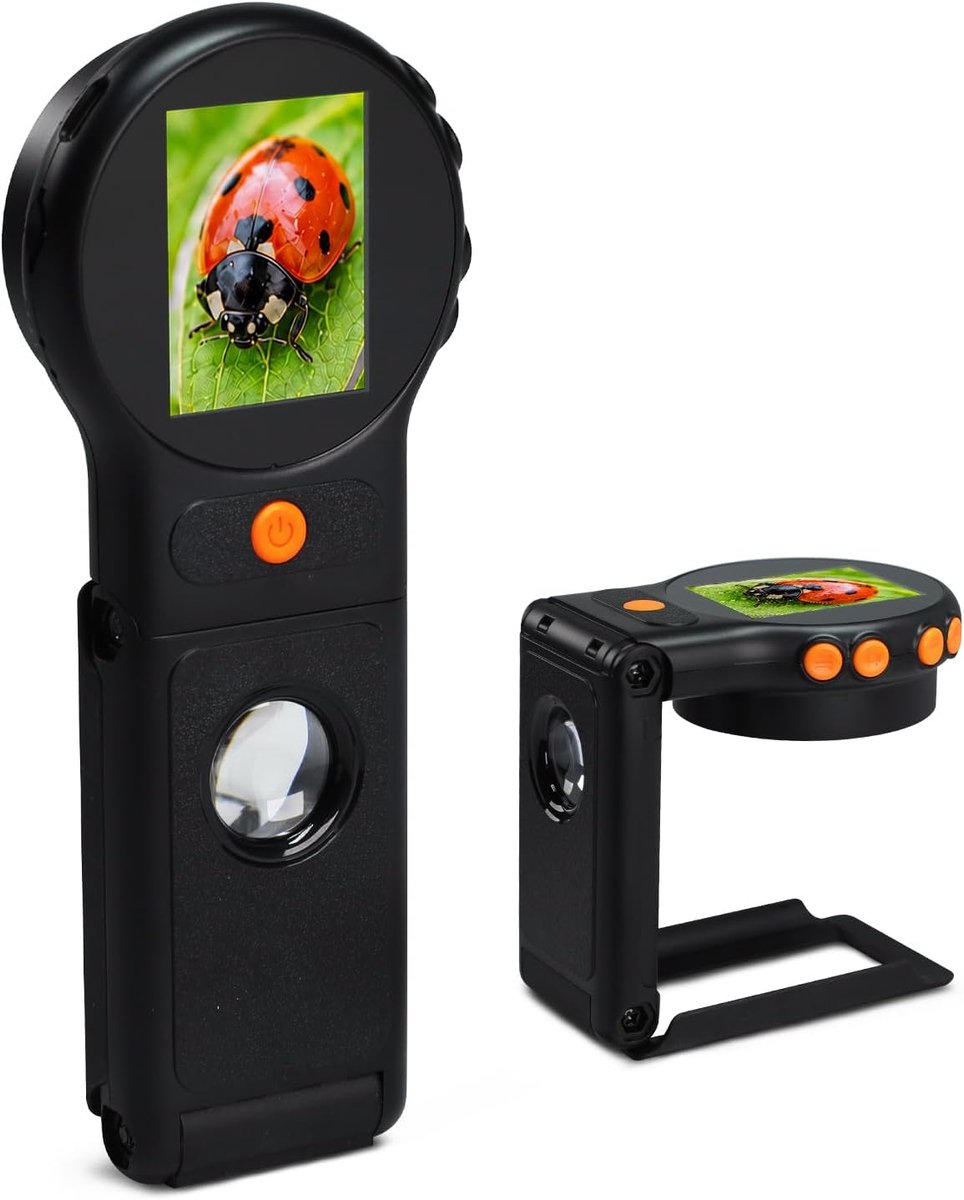 Handheld digitale microscoop 500x - 2" IPS-scherm - 1080P autofocus - ideaal voor kinderen en hobbyisten - ShopVlot