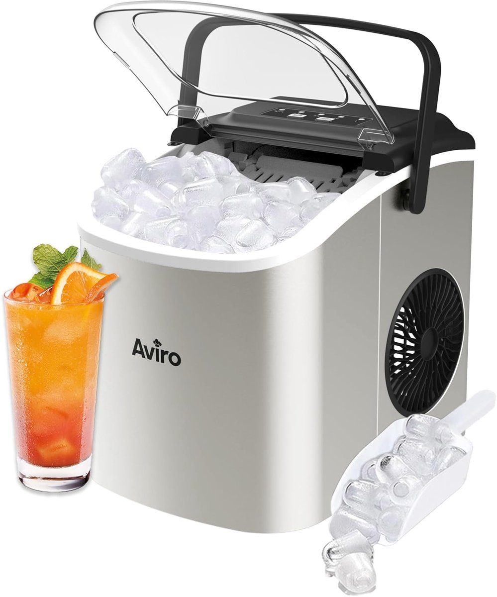 IJsblokjesmachine 1.3L - Zilver - Zelfreinigend - Maak snel vers ijs - ShopVlot