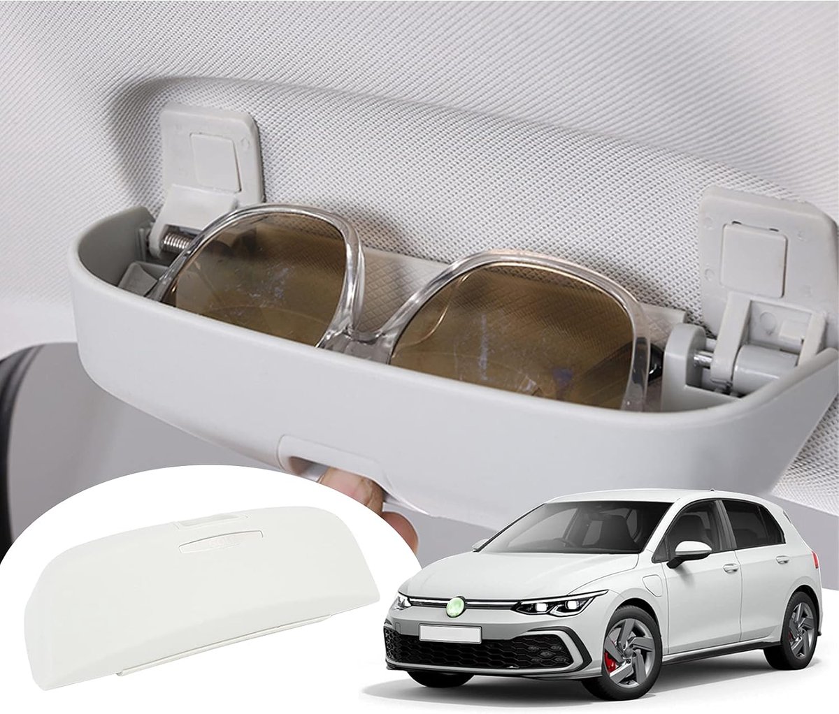 Zonnebrilhouder auto - Opbergdoos - Geschikt voor Golf 8 MK8, ID.3, ID.4, Cuprα Born, Skodα Enyaq iV, A-u-di Q4 e-tron - ShopVlot