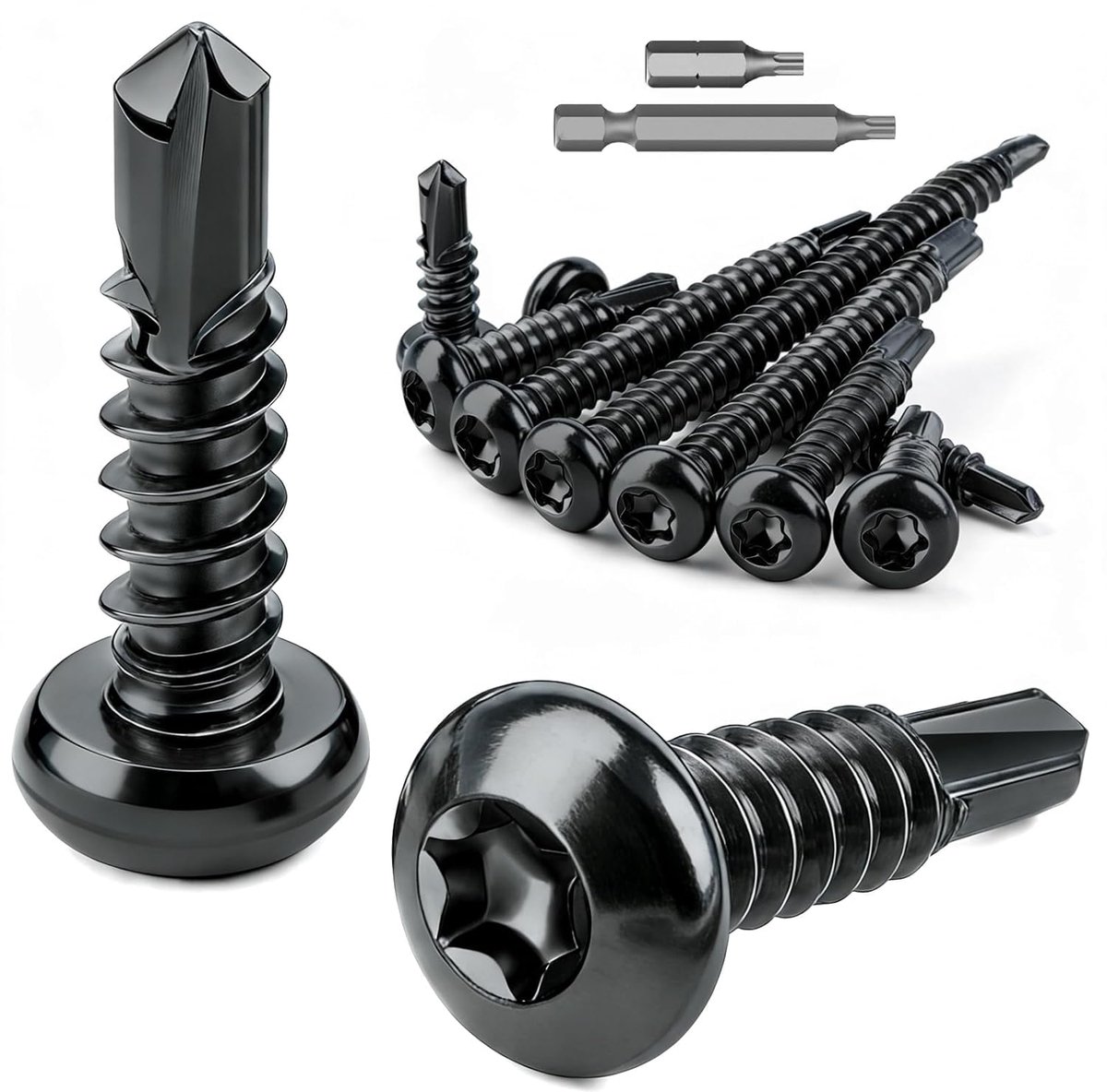 Torx boorschroeven M4.2 x 19 mm - Ronde kop - Roestvrij staal 410 - Ideaal voor metaalbeplating - ShopVlot
